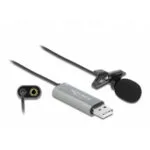 DeLock USB Microphone Ultra-directional Μικρόφωνο USB Πέτου για Φωνητικά