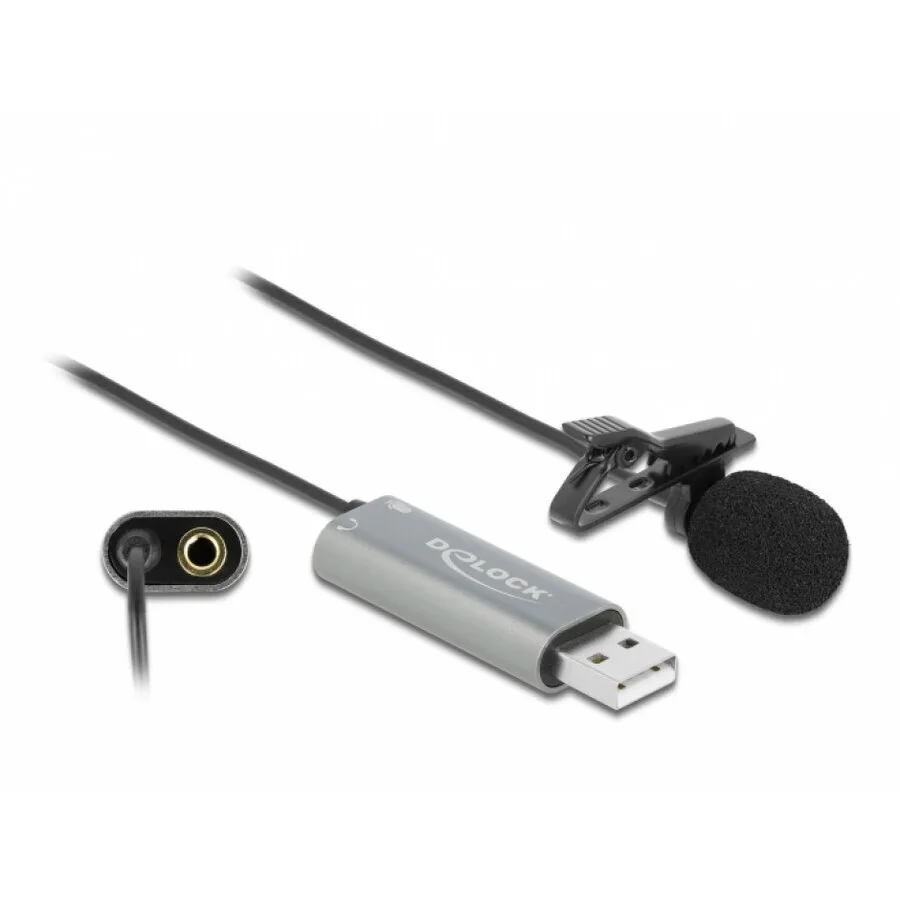 20260326170648_delock_usb_microphone_ultra_directional_mikrofono_usb_petou_gia_fonitika.jpeg DeLock USB Microphone Ultra-directional Μικρόφωνο USB Πέτου για Φωνητικά - Image 1
