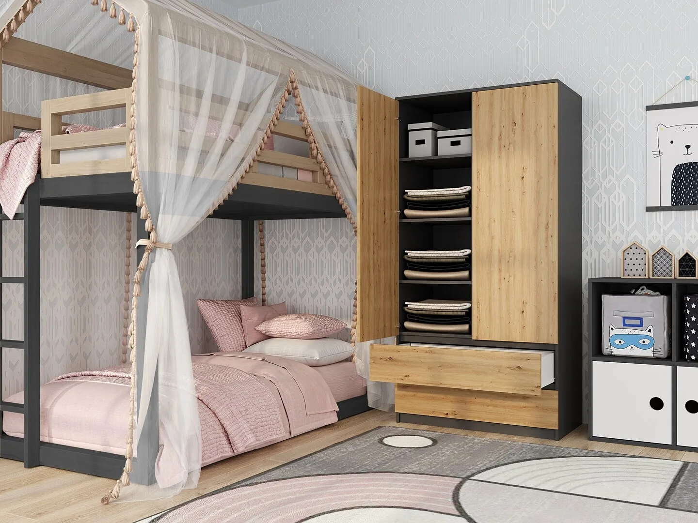 20260326172458_malwa_difylli_ntoulapa_kafe_90x50x180cm_ss_90.jpeg Malwa Δίφυλλη Ντουλάπα Καφέ 90x50x180cm SS-90 - Image 1