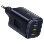 Baseus Φορτιστής Χωρίς Καλώδιο GaN με Θύρα USB-A και 2 Θύρες USB-C 67W Power Delivery Μαύρος (PicoGo AE11)