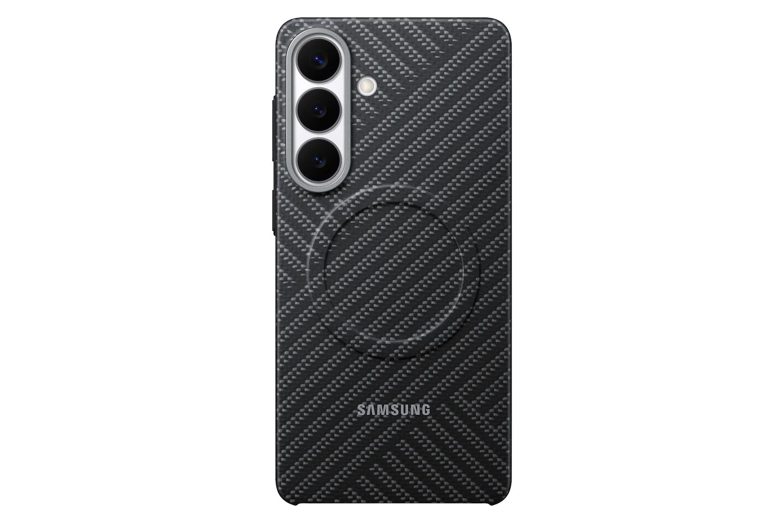 20260327103356_samsung_carbon_magnet_back_cover_gri_galaxy_s26_ef_ks947ssegww.jpeg Samsung Carbon Magnet Back Cover Aramid Fiber 0.8mm Γκρι (Galaxy S26+) EF-KS947SSEGWW - Image 1