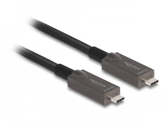 DeLock Active Optical Cable HDMI male - HDMI male 10m Μαύρο - Image 1