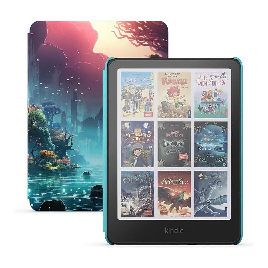 20260327115902_amazon_kindle_colorsoft_me_othoni_afis_7_16gb_fantasy_river.jpeg Amazon Kindle Colorsoft Kids 7" (16GB) Fantasy River - Image 1