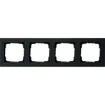 Gira Quadruple Frame Gira E2 Matt Black