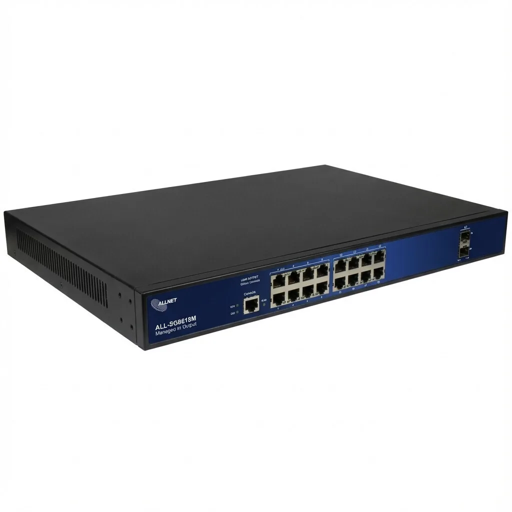 20260327144013_allnet_all_sg8618m_managed_l2_switch_me_16_thyres_gigabit_1gbps_ethernet_kai_2_sfp_thyres.jpeg Allnet ALL-SG8618M Managed L2 Switch με 16 Θύρες Gigabit (1Gbps) Ethernet και 2 SFP Θύρες - Image 1