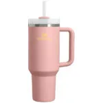 Stanley Flowstate Handled Tumbler Θερμός Ανοξείδωτο BPA Free 1.18lt Peach Rose με Καλαμάκι και Λαβή 10-12574-0181