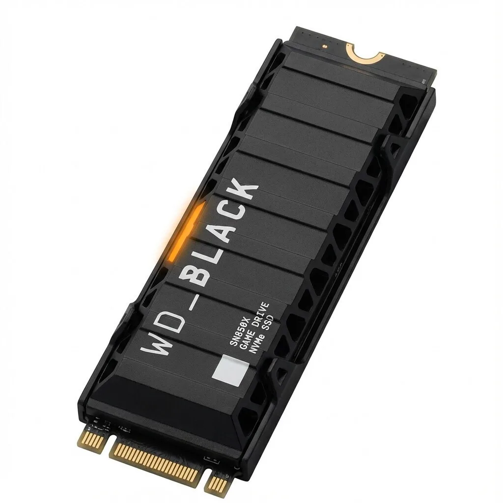 Western Digital WD_BLACK SN850X SSD 8.2TB τύπου M.2 με σύνδεση PCI Express 4.0 και Ψύκτρα WDBB9H0080BNC-WRSN - Image 1