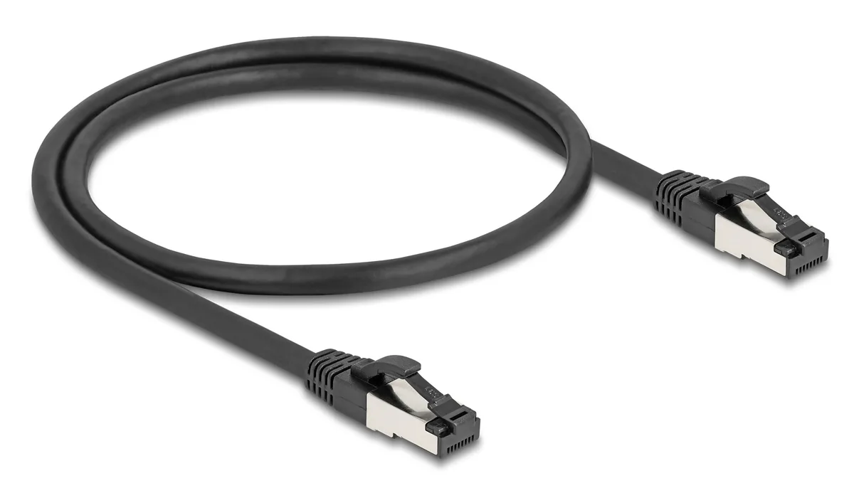 DeLock S/FTP Καλώδιο Δικτύου Ethernet 0.5m Μαύρο 80570 - Image 1