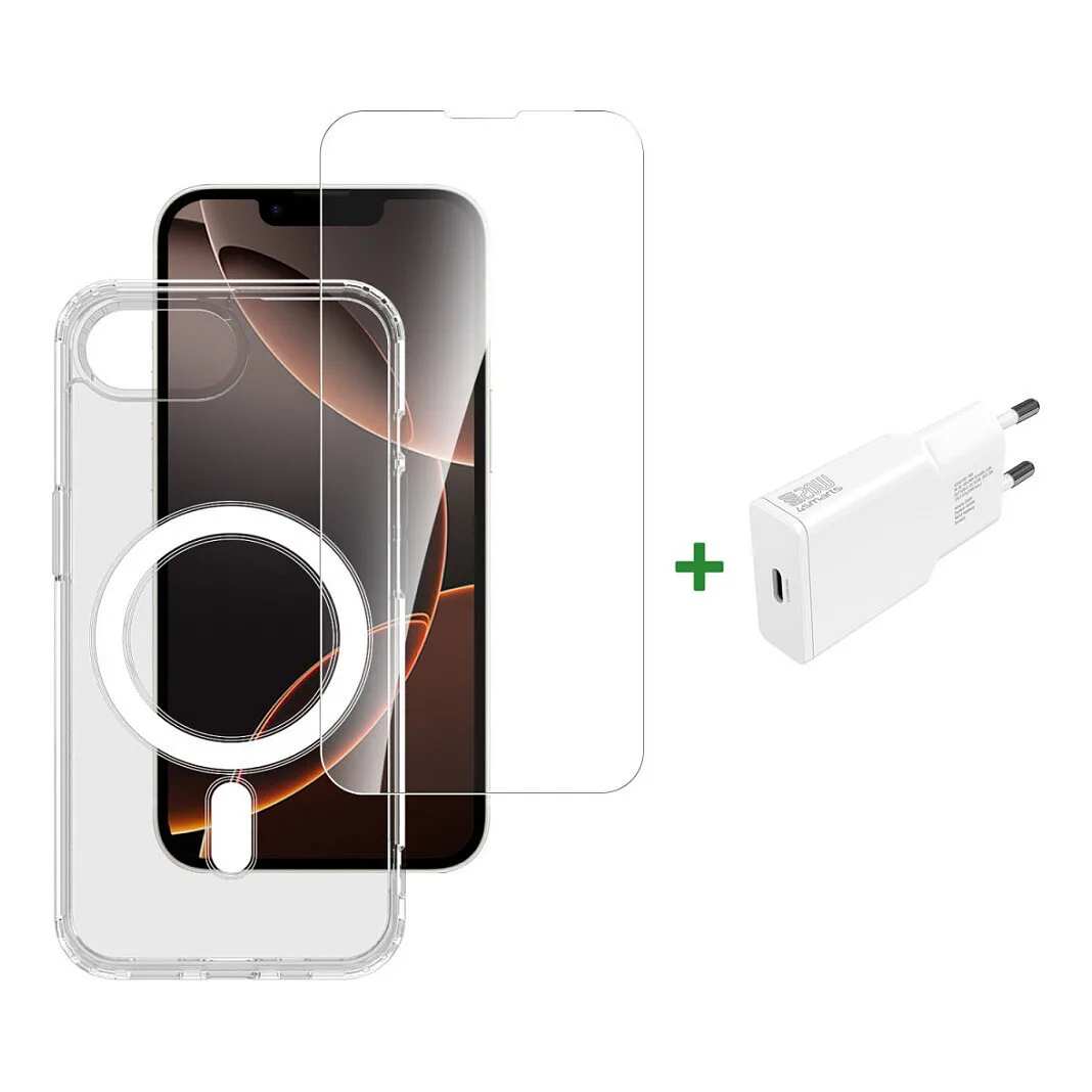 4Smarts Back Cover Tempered Glass Διάφανο (Apple Iphone 16e) 541359 - Image 1