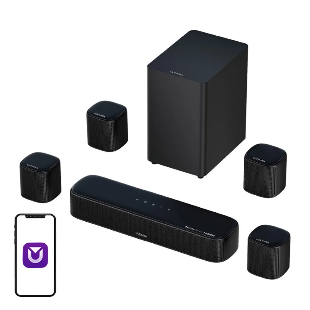 20260401151653_ultimea_aura_a60_soundbar_7_1_bluetooth_kai_hdmi_me_tilecheiristirio_mayro.jpeg Ultimea Aura A60 Soundbar 7.1 Bluetooth και HDMI με Τηλεχειριστήριο Μαύρο - Image 1