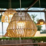 NewGarden Sisine 30 Κρεμαστό Φωτιστικό Καφέ LED με Σχοινί LUMSIHXNW