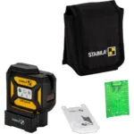 Stabila LAX 320 G Cross Line Plus Αυτορυθμιζόμενο Γραμμικό Αλφάδι Laser Πράσινης Δέσμης με Εύρος Εργασίας 30m