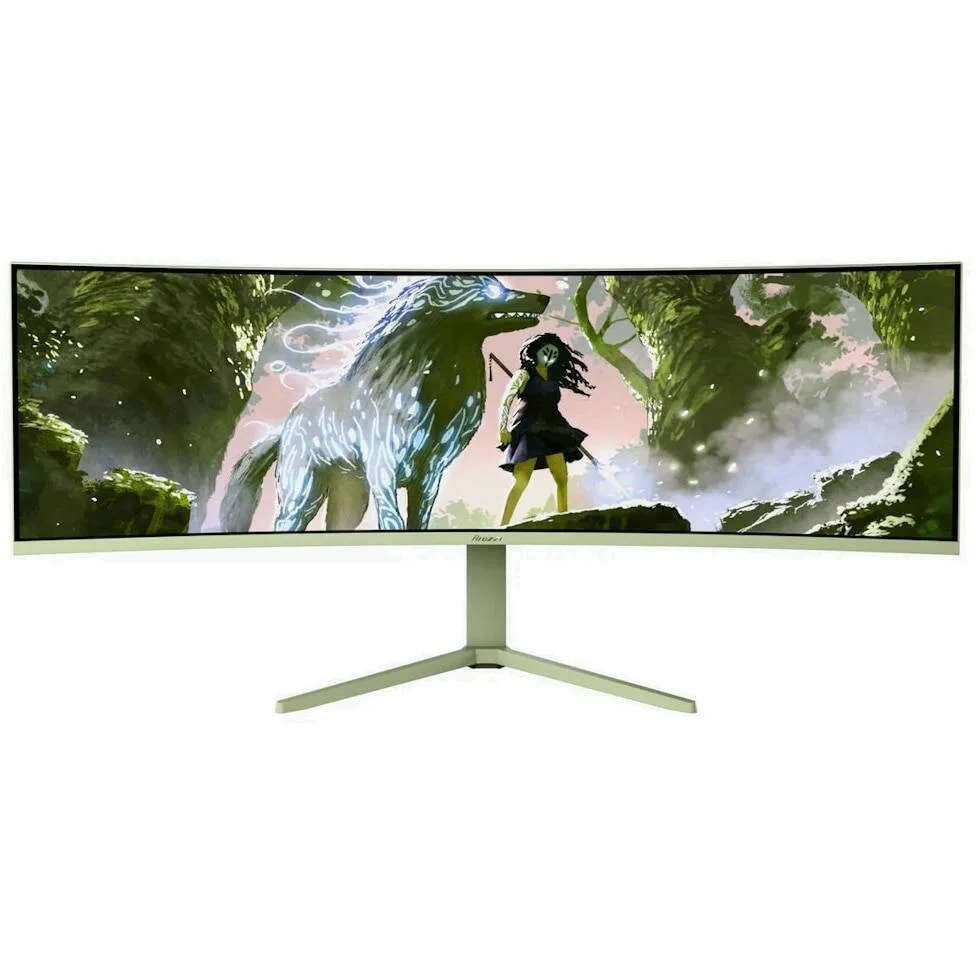 Arozzi Nova Curved Monitor 49" 5440x1440 165Hz με Χρόνο Απόκρισης 4ms GTG Πράσινο - Image 1