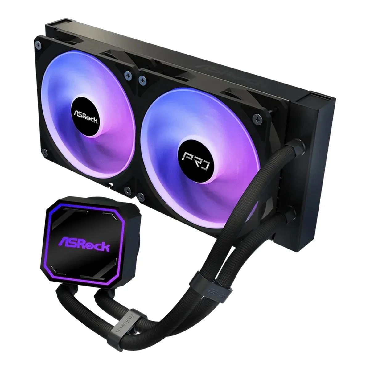 ASRock Pro 240 Υδρόψυξη AIO CPU με 2 Ανεμιστήρες 120mm και ARGB Φωτισμό - Image 1