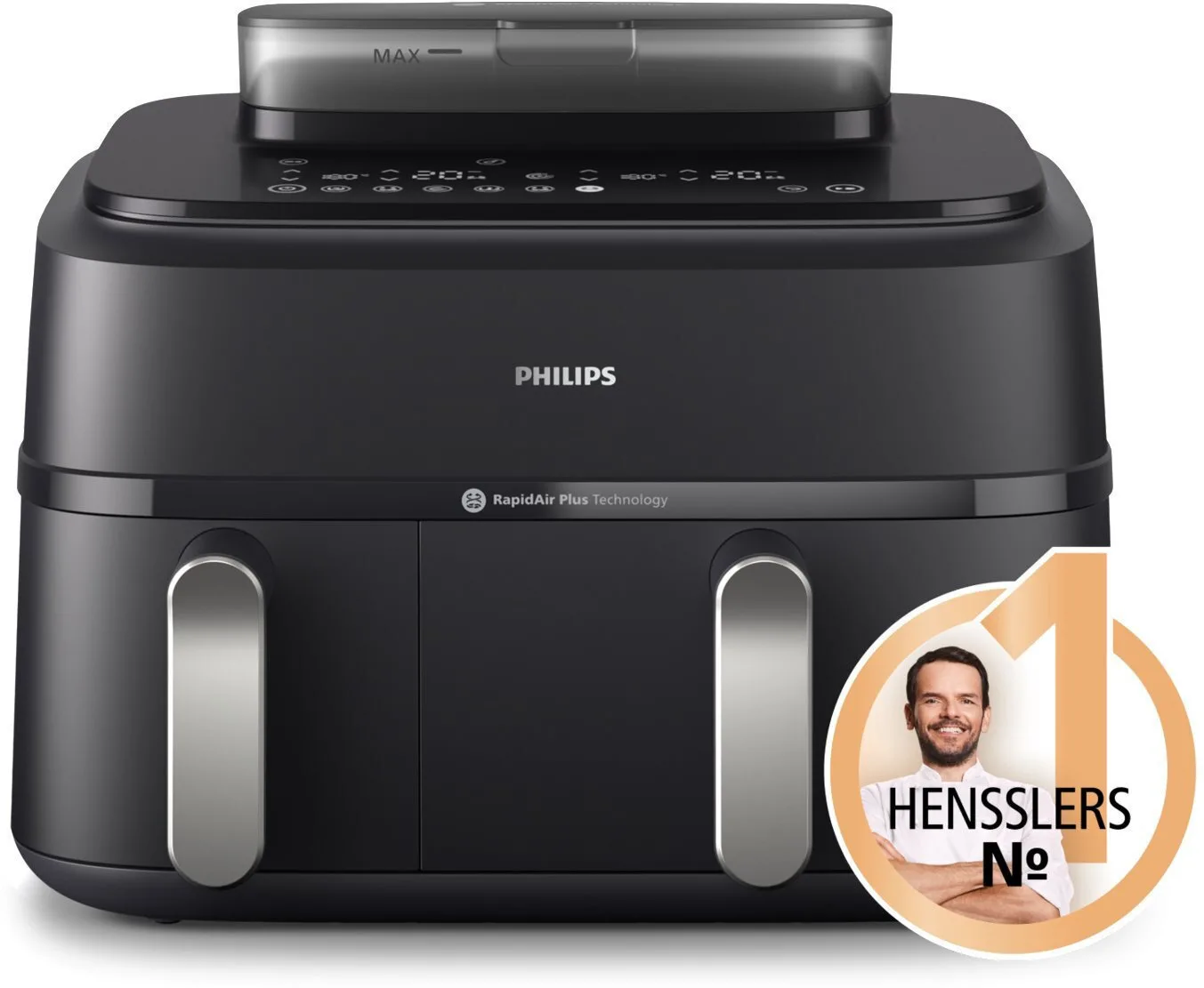 20260414103622_philips_series_5000_air_fryer_me_diplo_apospomeno_kado_9lt_mayro.jpeg Philips Series 5000 Air Fryer με Διπλό Αποσπώμενο Κάδο 9lt Μαύρο - Image 1