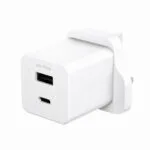 PanzerGlass Φορτιστής Χωρίς Καλώδιο με Θύρα USB-A και Θύρα USB-C 35W Silver White (EM51576 UK Plug)