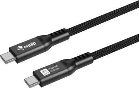 Equip USB 2.0 Cable USB-C male - USB-C 240W PD Μαύρο 1.2m 128441 - Image 1