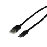 EFB USB 2.0 Cable USB-C male - USB-A Μαύρο 2m