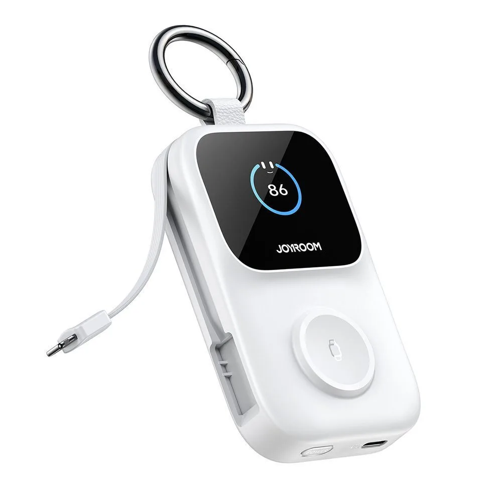 20260415101312_joyroom_jr_w19_power_bank_5000mah_5w_me_thyra_usb_a_kai_thyra_usb_c_leyko.jpeg Joyroom JR-W19 Power Bank 5000mAh 5W με Θύρα USB-A και Θύρα USB-C Λευκό - Image 1