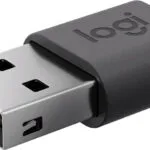 Logitech Μετατροπέας USB-A male σε USB-C female Γκρι 1τμχ 956-000169