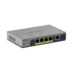 NetGear GS105P-300EUS Unmanaged L2 PoE Switch με 5 Θύρες Gigabit (1Gbps) Ethernet