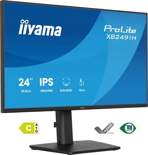 Iiyama ProLite XB2491H-B1 IPS Monitor 23.8" FHD 1920x1080 - Image 1