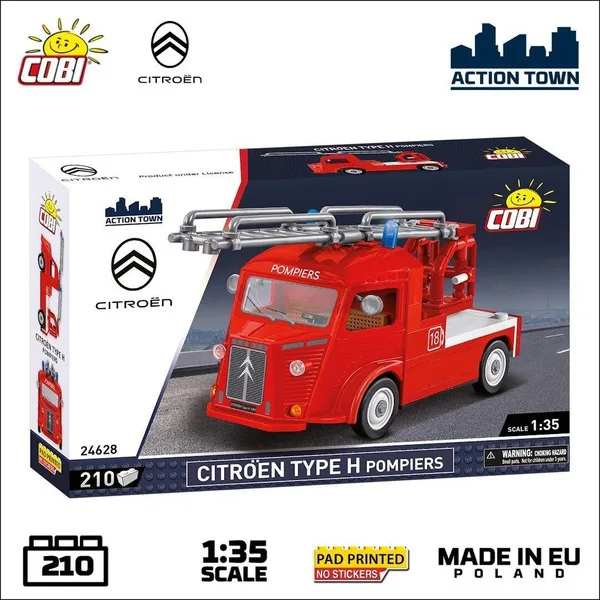 20260415165211_cobi_touvlakia_citroen_type_h_1947_1981_firefighters_gia_6_eton_210tmch.jpeg Cobi Τουβλάκια Citroen Type H (1947-1981) Firefighters για 6+ Ετών 210τμχ - Image 1