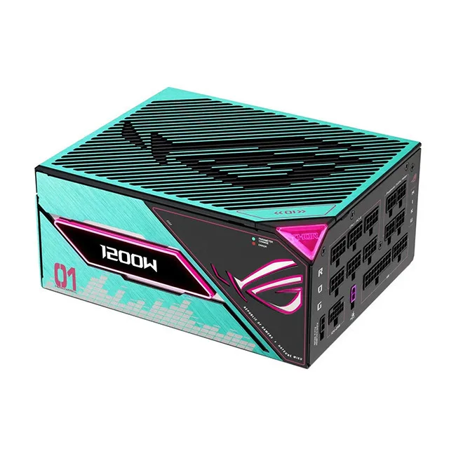Asus ROG Thor Platinum III Hatsune MIku Edition 1200W Πράσινο Τροφοδοτικό Υπολογιστή Full Modular 80 Plus Platinum - Image 1