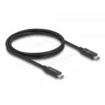 Delock Cable E-marker Usb-c 80 Gbps 16k 60 Hz Pd 3.1 240 W 1 M Black