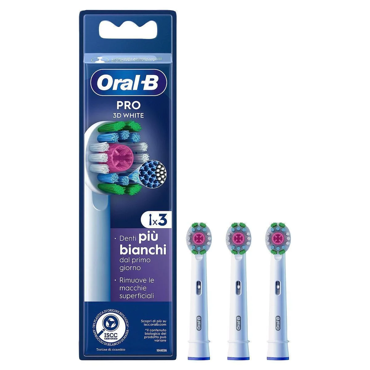 Oral-B 3d White Ανταλλακτικές Κεφαλές για Ηλεκτρική Οδοντόβουρτσα 1τμχ - Image 1