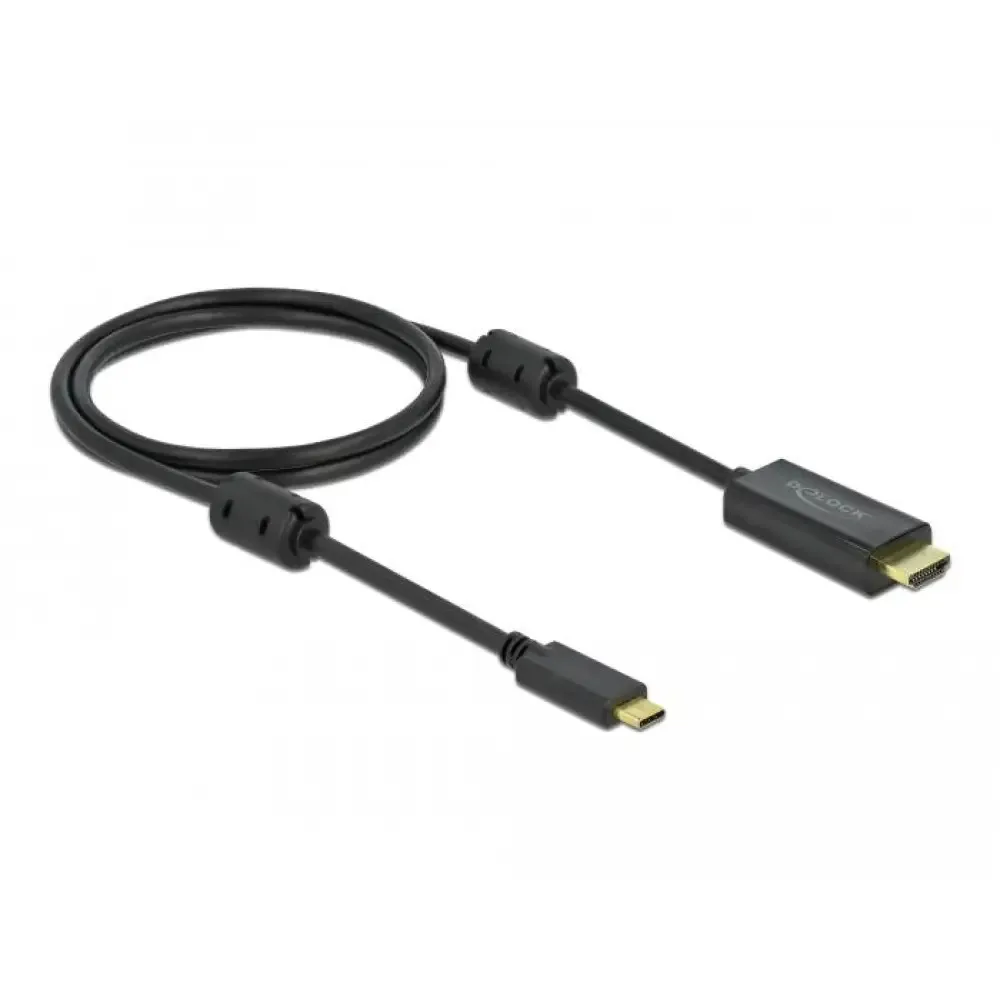 20260416135904_delock_cable_usb_c_hdmi_dp_alt_mode_4k_60_hz_1_m_black.jpeg Delock Cable Usb-c Hdmi Dp Alt Mode 4k 60 Hz 1 M Black - Image 1