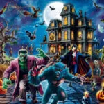 Schmidt Spiele Halloween Nacht Puzzle 1000 Pieces 69.3 X 49.3 Cm