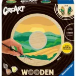 Ravensburger Creart Wooden Hills 20 Cm Round Painting Board 15 Acrylic Paints 2 Brushes