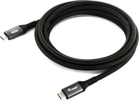 Equip USB 2.0 Cable USB-C male - USB-C 240W PD Μαύρο 3m 128384 - Image 1