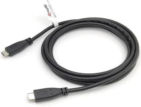 Equip USB 2.0 Cable USB-C male - USB-C 60W PD Μαύρο 0.5m 128833 - Image 1
