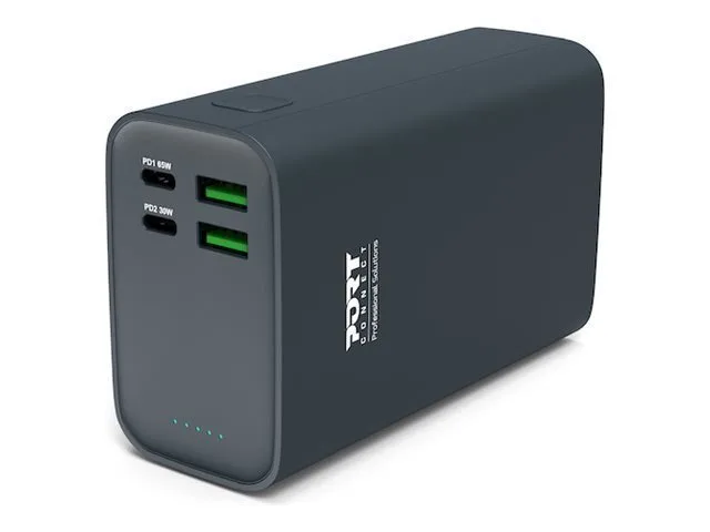 20260417115120_port_designs_power_bank_26800mah_65w_me_2_thyres_usb_a_kai_2_thyres_usb_c_power_delivery.jpeg Port Designs Power Bank 26800mAh 65W με 2 Θύρες USB-A και 2 Θύρες USB-C Power Delivery - Image 1