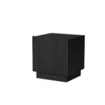 Κομοδίνα Liverti Ξύλινα Μαύρα 2τμχ 45x42x47cm