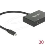 DeLock Μετατροπέας mini DisplayPort male σε HDMI female 1τμχ 87696