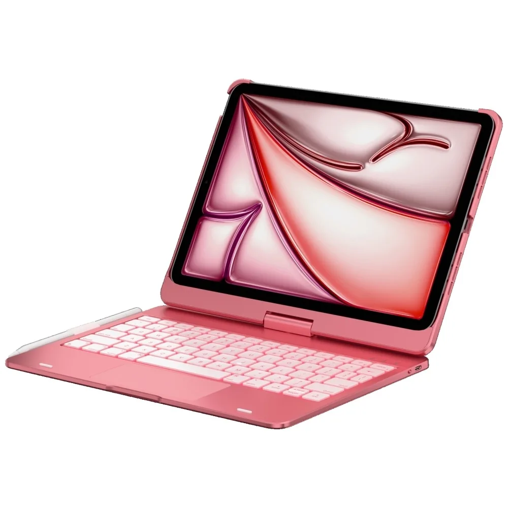 20260417133037_supero_tablet_case_typecase_flexbook_touch_keyboard_ipad_air_11_m2_2024_m3_2025_m4_2026_pink.jpeg Supero Tablet Case Typecase Flexbook Touch Keyboard Ipad Air 11" M2 2024 M3 2025 M4 2026 Pink - Image 1