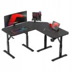 Γραφείο Gaming Hero Ξύλινο Black 180x150x70εκ.