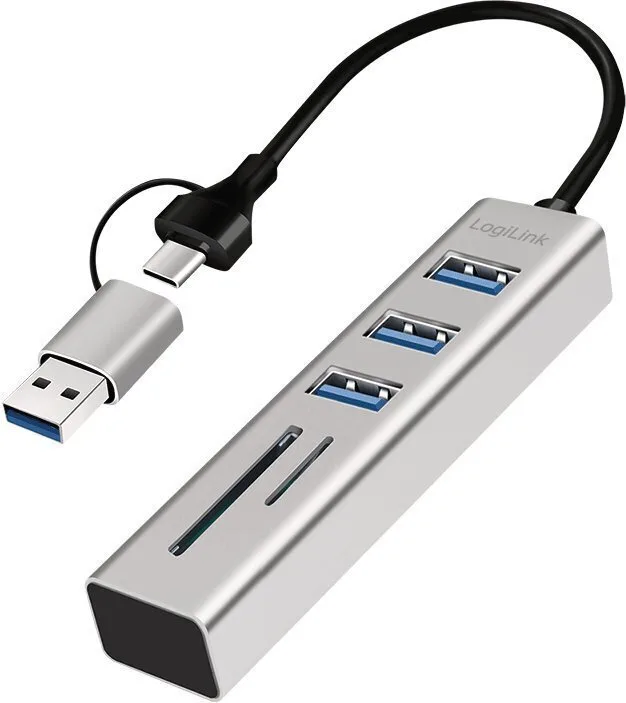 LogiLink Hub Θυρών USB 3.2 με σύνδεση USB-C Γκρι UA0445 - Image 1