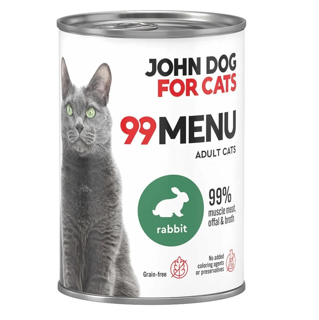 20260420141802_john_dog_ygri_trofi_gia_gates_me_kouneli_choris_sitira_400gr.jpeg John Dog Υγρή Τροφή για Γάτες με Κουνέλι χωρίς Σιτηρά 400gr - Image 1
