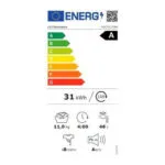 LG Πλυντήριο Ρούχων 11kg με Τεχνολογία Ατμού 1400 Στροφών F4X7011TWB