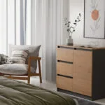 Malwa 1d3s/ba Anthracite Artisan Chest Drawers