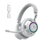 Havit Fuxi-H8 Ασύρματο On Ear Gaming Headset με σύνδεση 3.5mm / USB Λευκό for Nintendo Switch / PC / PS4 / PS5