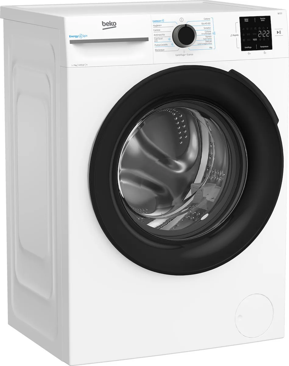 20260423121101_beko_plyntirio_rouchon_7kg_me_technologia_atmou_1200_strofon_bmx7126db.jpeg Beko Πλυντήριο Ρούχων 7kg με Τεχνολογία Ατμού 1200 Στροφών BMX7126DB - Image 1