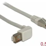 DeLock S/FTP Cat.6a (Gigabit) Καλώδιο Δικτύου Ethernet 0.5m Γκρι 83644