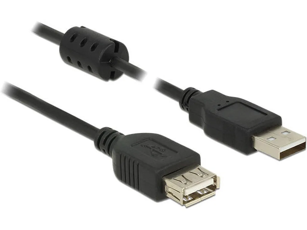 DeLock USB 2.0 Cable USB-A male - USB-A female 2m (84885) - Image 1