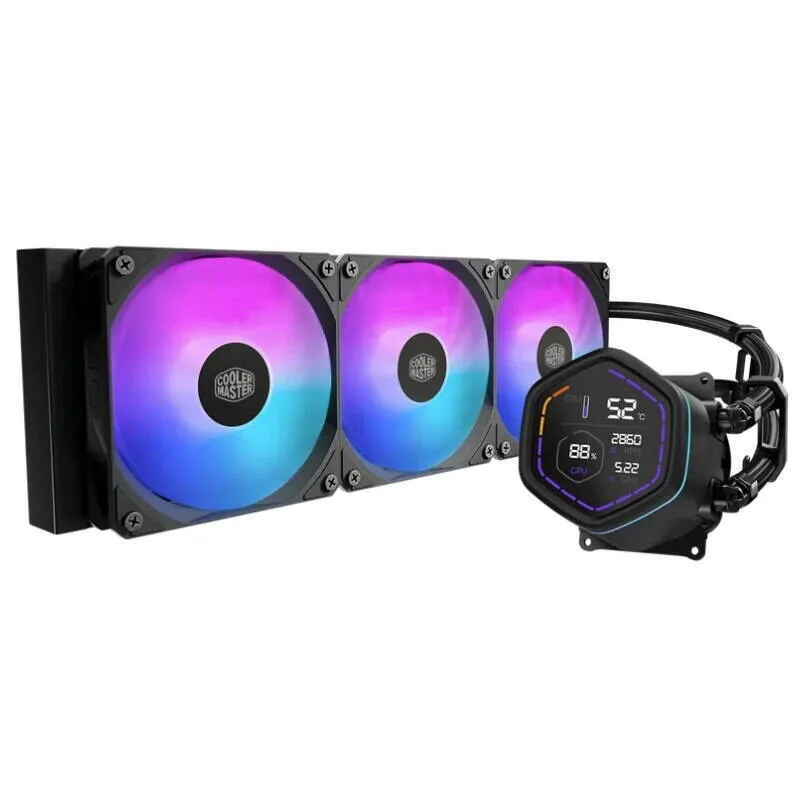 CoolerMaster MasterLiquid Core Nex Digital Υδρόψυξη AIO CPU με 3 Ανεμιστήρες 120mm και ARGB Φωτισμό - Image 1