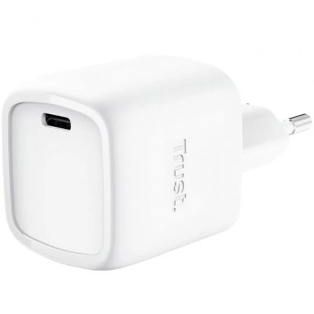 20260427144236_trust_fortistis_choris_kalodio_gan_me_thyra_usb_c_30w_leykos_maxo.jpeg Trust Φορτιστής Χωρίς Καλώδιο GaN με Θύρα USB-C 30W Power Delivery Λευκός (Maxo) - Image 1